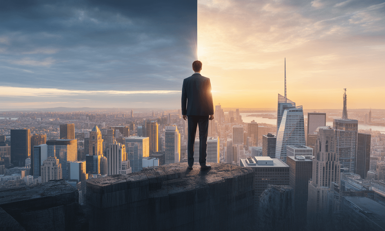 Founder deep in thought, symbolizing the hidden stress and emotional burden high achievers silently carry.